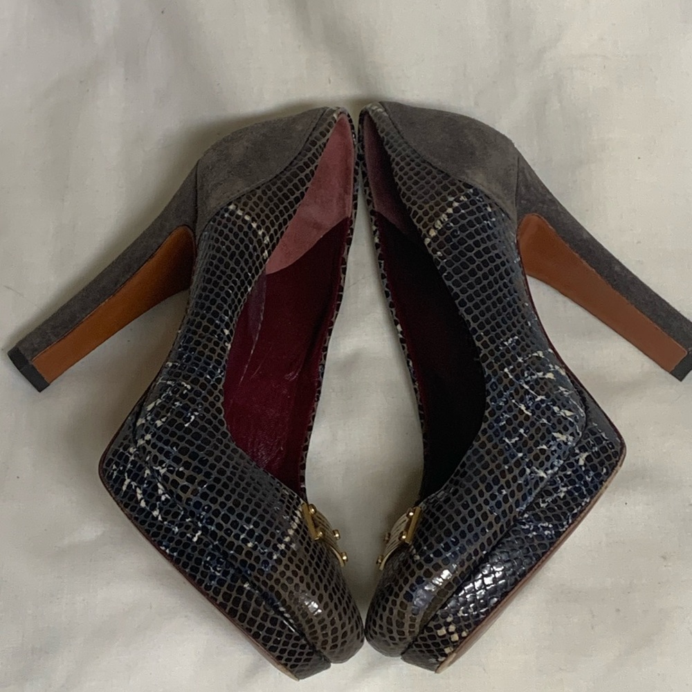 Marc By Marc Jacobs Multi-Color - Emerald Green, Blue, Red & Brown Heels Sz 36/6